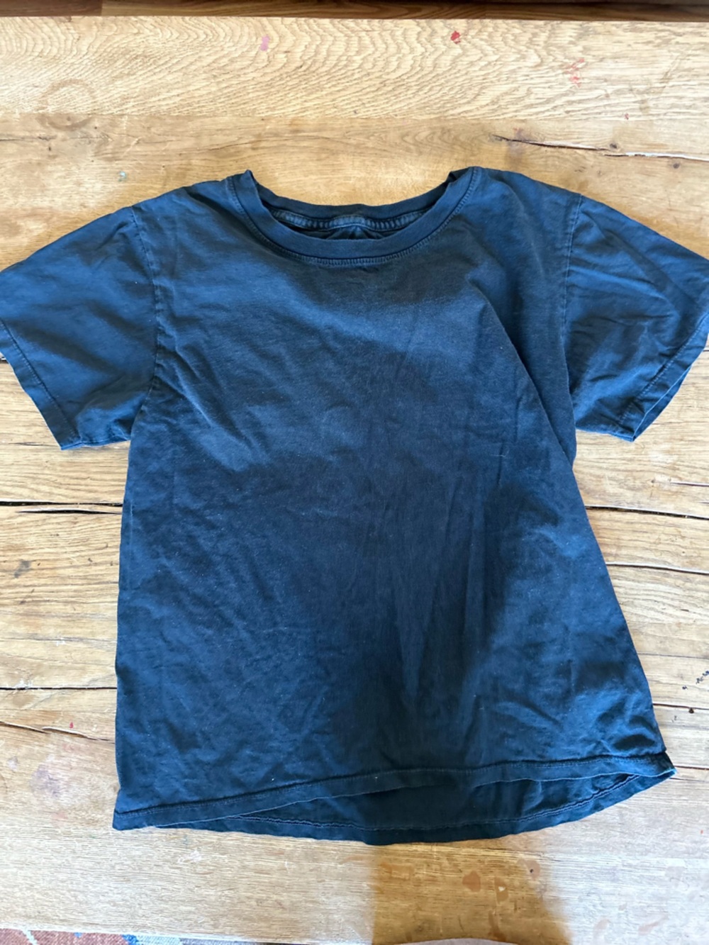 Harlin the label California Classic Solid Crewneck T-Shirt in black tee small